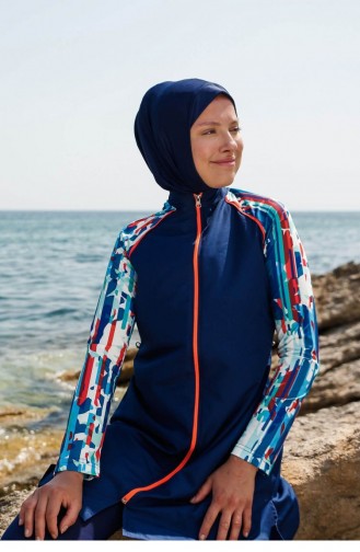 Maillot de Bain Hijab Bleu Marine 2597