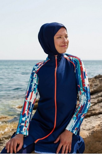 Maillot de Bain Hijab Bleu Marine 2597