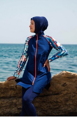 Maillot de Bain Hijab Bleu Marine 2597