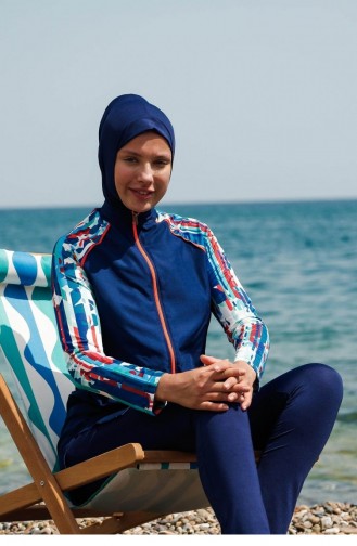 Maillot de Bain Hijab Bleu Marine 2597