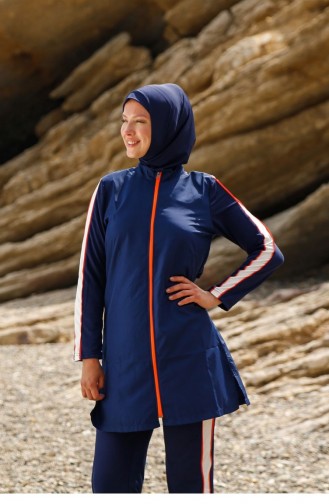 Navy Blue Swimsuit Hijab 2599