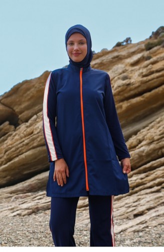 Navy Blue Swimsuit Hijab 2599