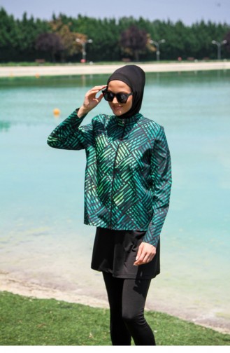 Black Swimsuit Hijab 2601