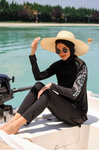 Black Swimsuit Hijab 2610