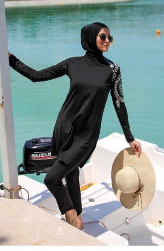 Black Swimsuit Hijab 2610