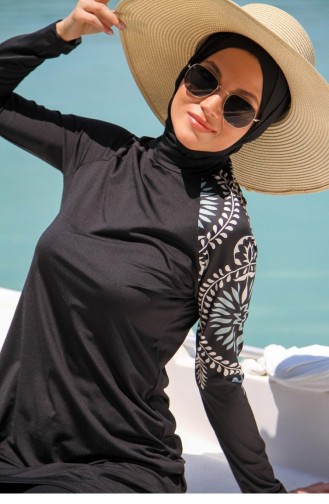 Black Swimsuit Hijab 2610