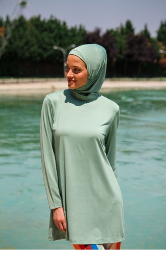 Mildew Green Modest Swimwear 2611