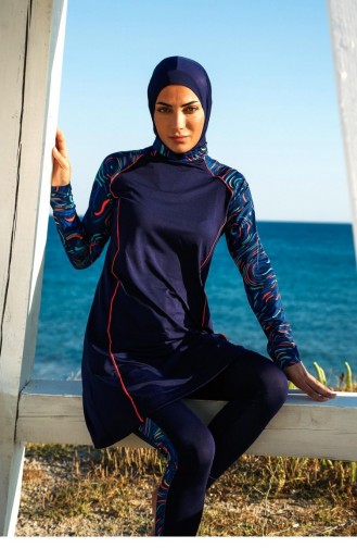 Maillot de Bain Hijab Bleu Marine 2613