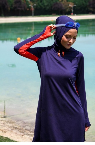 Maillot de Bain Hijab Bleu Marine 2614