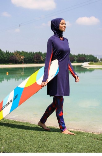 Maillot de Bain Hijab Bleu Marine 2614