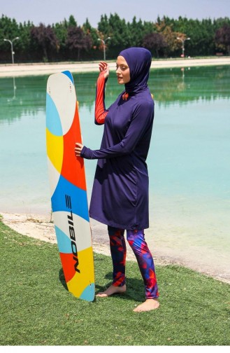 Maillot de Bain Hijab Bleu Marine 2614