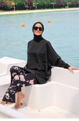 Black Swimsuit Hijab 2623