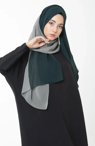 شال أزرق زيتي 121147-01