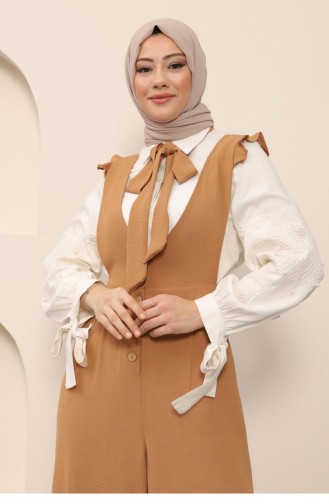 Tan Hijab Dress 14191