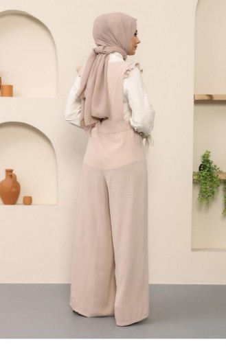 Beige Hijab Kleider 14192