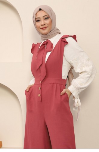 Robe Hijab Rose Pâle 14193