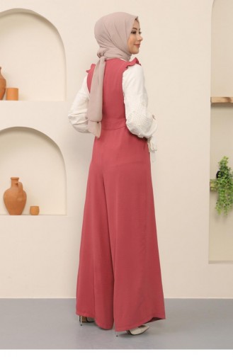 Robe Hijab Rose Pâle 14193