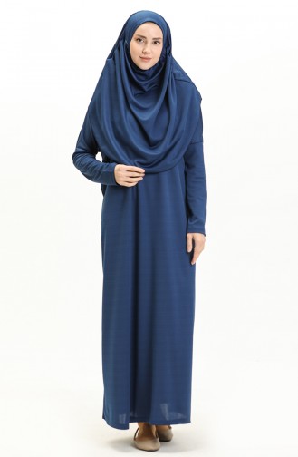 Indigo Praying Dress 1712-04