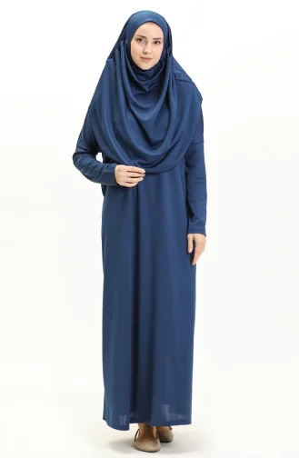 Indigo Praying Dress 1712-04