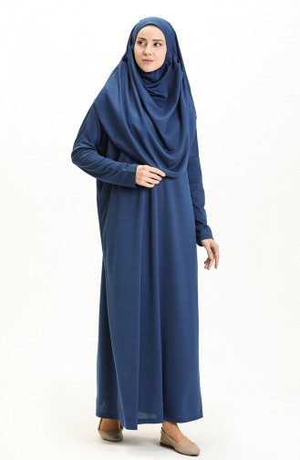 Indigo Praying Dress 1712-04