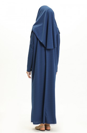 Indigo Praying Dress 1712-04