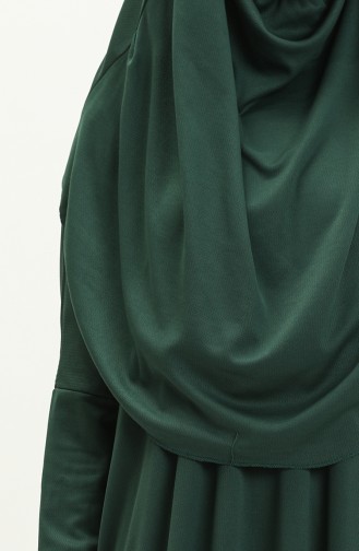 فستان صلاة قطعة واحدة 1712-06 أخضر زمردي 1712-06