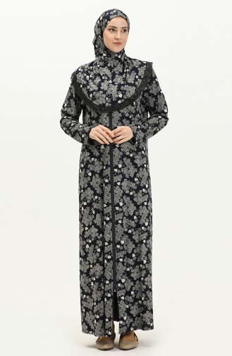 Navy Blue Praying Dress 4487E-02