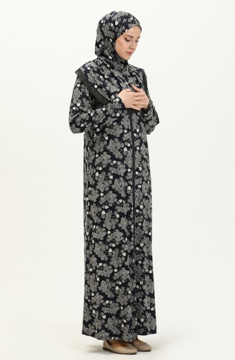 Navy Blue Praying Dress 4487E-02