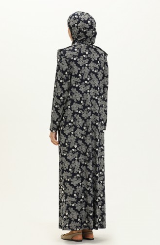 Navy Blue Praying Dress 4487E-02