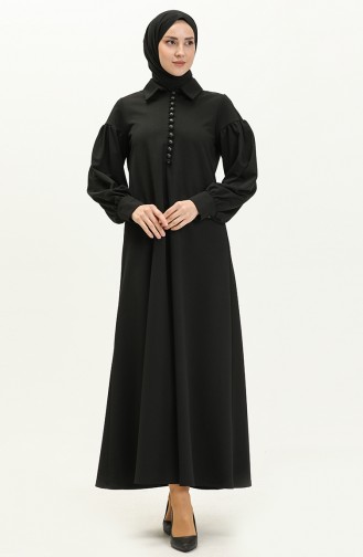 Black İslamitische Jurk 11m02-02