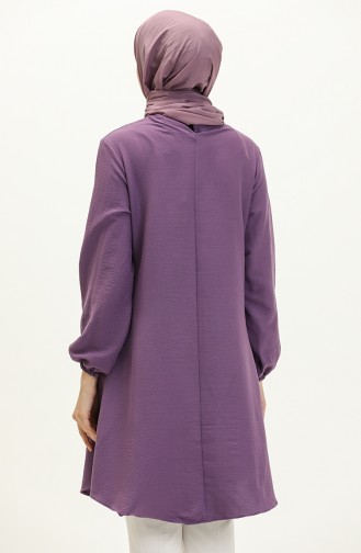 Elastische Tunika mit Knopfleiste 1841-04 Lila 1841-04
