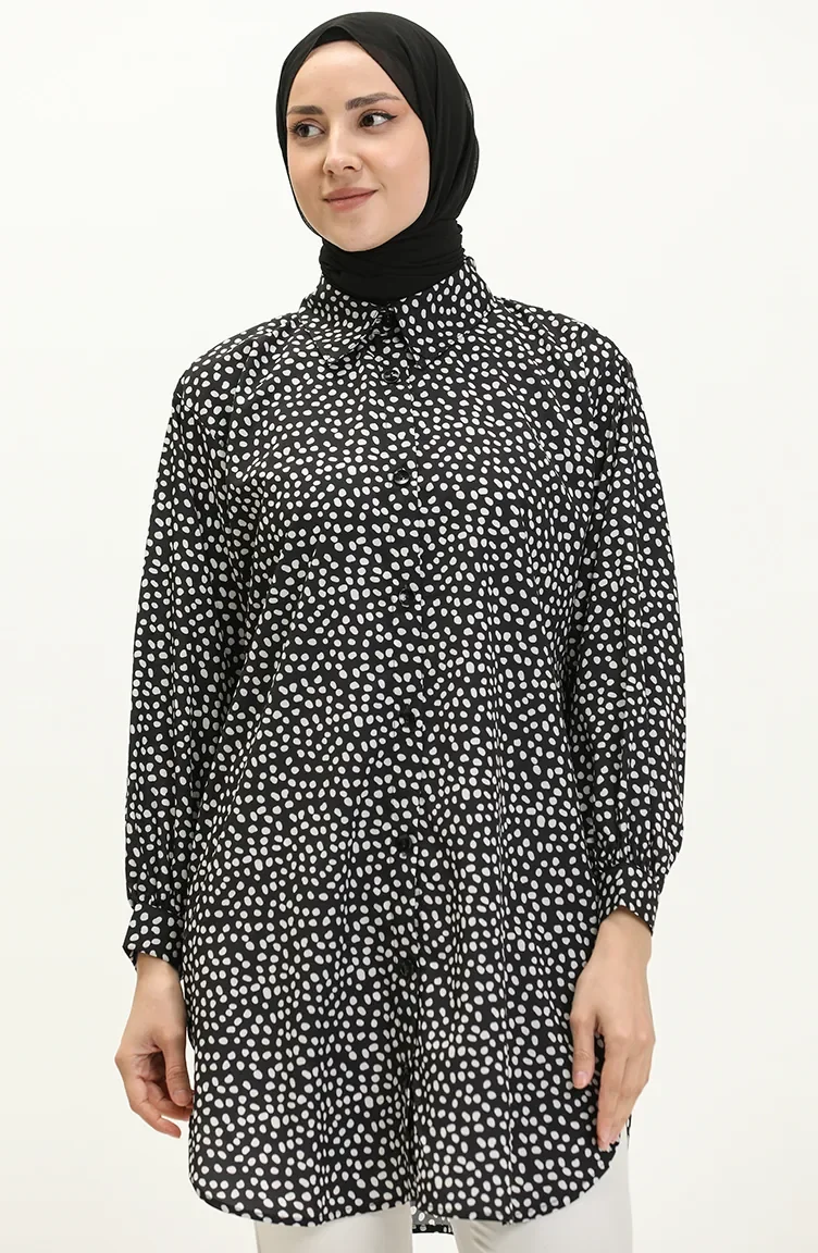 Polka Dot Tunic 24Y8876-01 Black 24Y8876-01