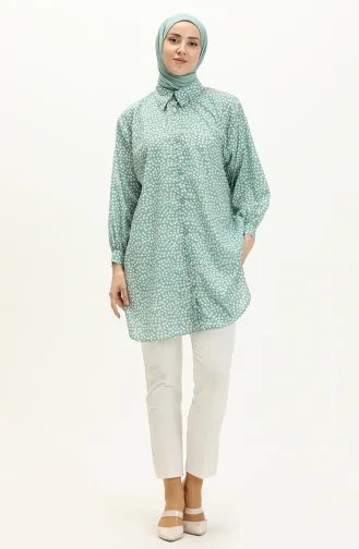 Polka Dot Tunic 24Y8876-02 Green 24Y8876-02