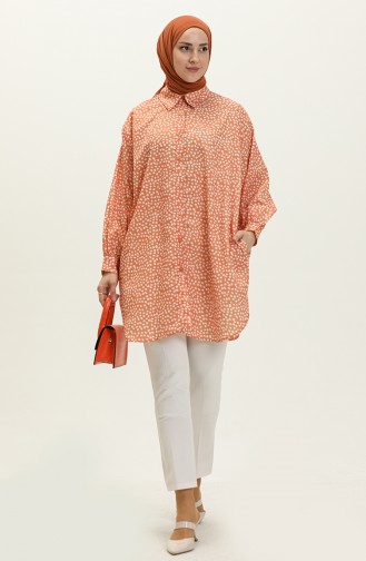 Polka Dot Tunic 24Y8876-04 Orange 24Y8876-04