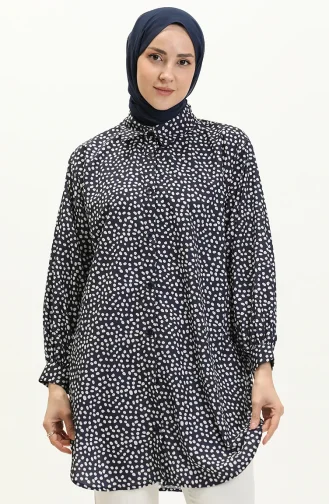 تونيك بنقاط  24Y8876-06 كحلي غامق 24Y8876-06