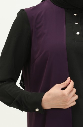 Suit Look Evening Tunic 15060-05 Black Plum 15060-05