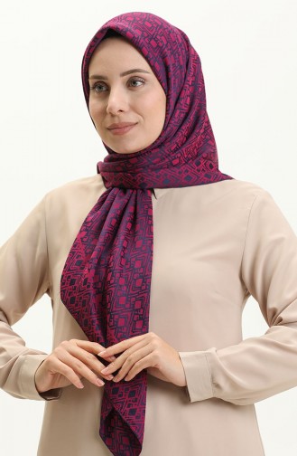 Plus Size Viscose Scarf VSC01-01 Plum 01-01