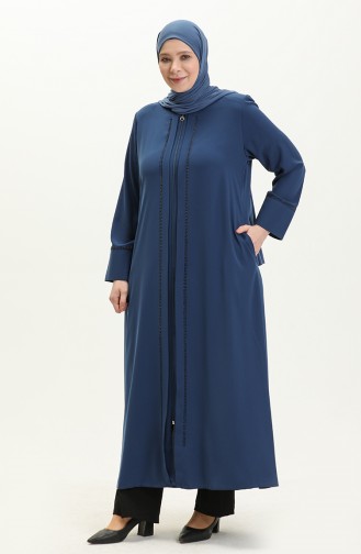 Übergrösse Vorne Steine Abaya 5050-06 Indigo 5050-06