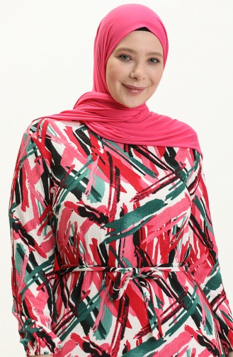 Pink İslamitische Jurk 4571C-01