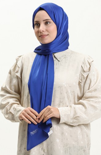 Nursema İpeksi Micro Şal N80999-07 Mavi
