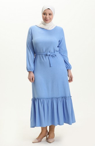 Robe Grande Taille 4581-04 Bleu 4581-04