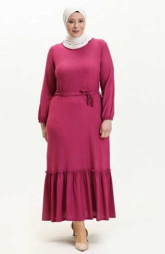 Farbali Übergrößen Kleid 4581-05 Fuchsia 4581-05