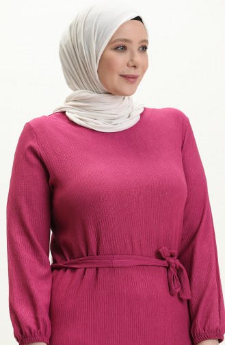 Farbali Übergrößen Kleid 4581-05 Fuchsia 4581-05