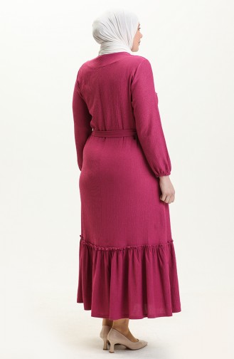 Farbali Übergrößen Kleid 4581-05 Fuchsia 4581-05