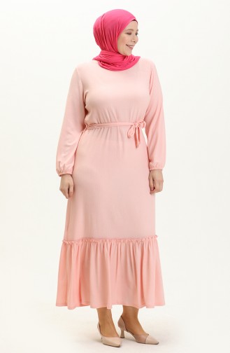 Farbali Übergrößen Kleid 4581-06 Puder 4581-06