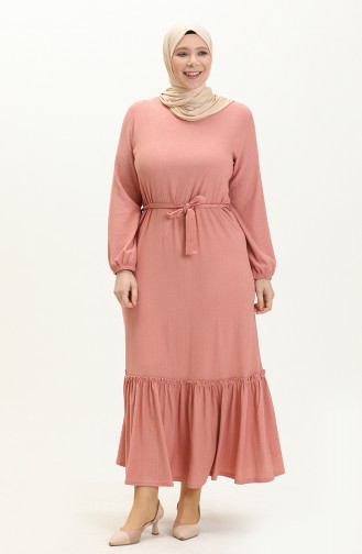 Farbali Übergrößen Kleid 4581-07 Rosegelb 4581-07