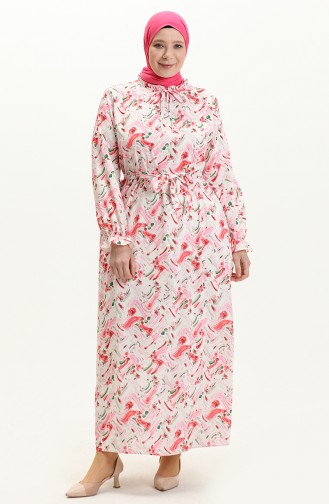 Dusty Rose İslamitische Jurk 1014-03