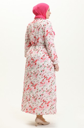Dusty Rose İslamitische Jurk 1014-03
