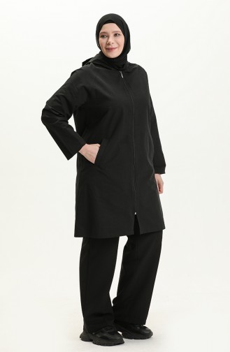 Black Trench Coats Models 6957-01