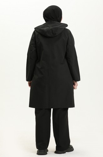 Black Trench Coats Models 6957-01